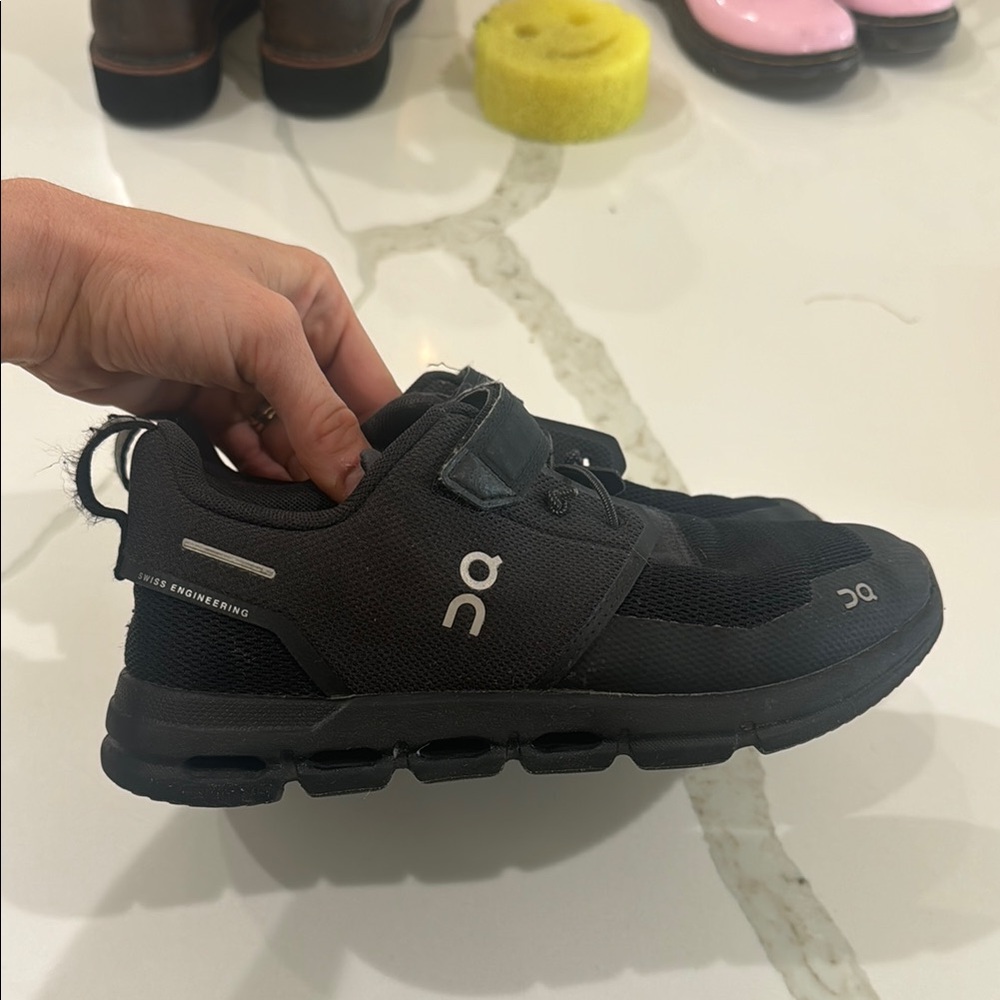 On Running Black Athletic Shoes for Performance